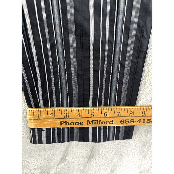 TheOpen Product Striped High Waisted Trousers Pants Slacks 27 Waist Quiet Luxury - Picture 15 of 16